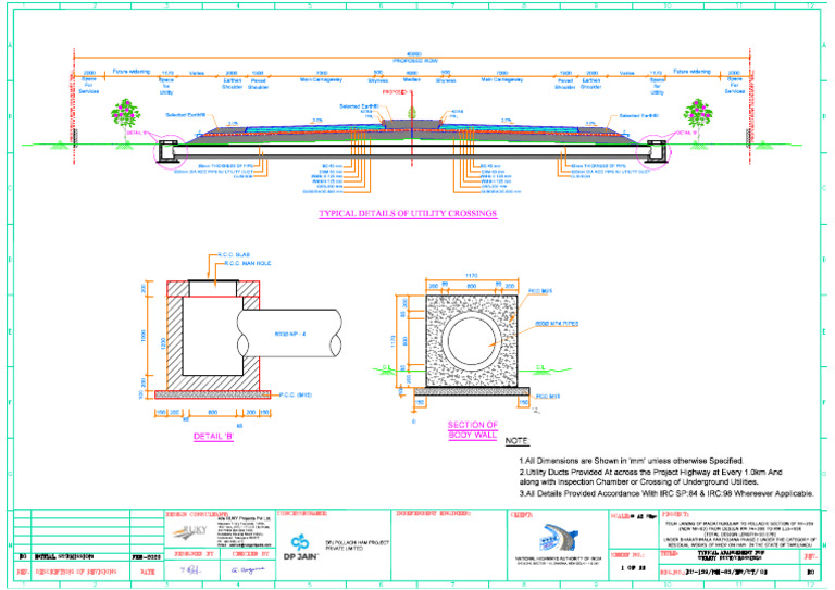 NH-83 - Utility Duct Details1. | PDF