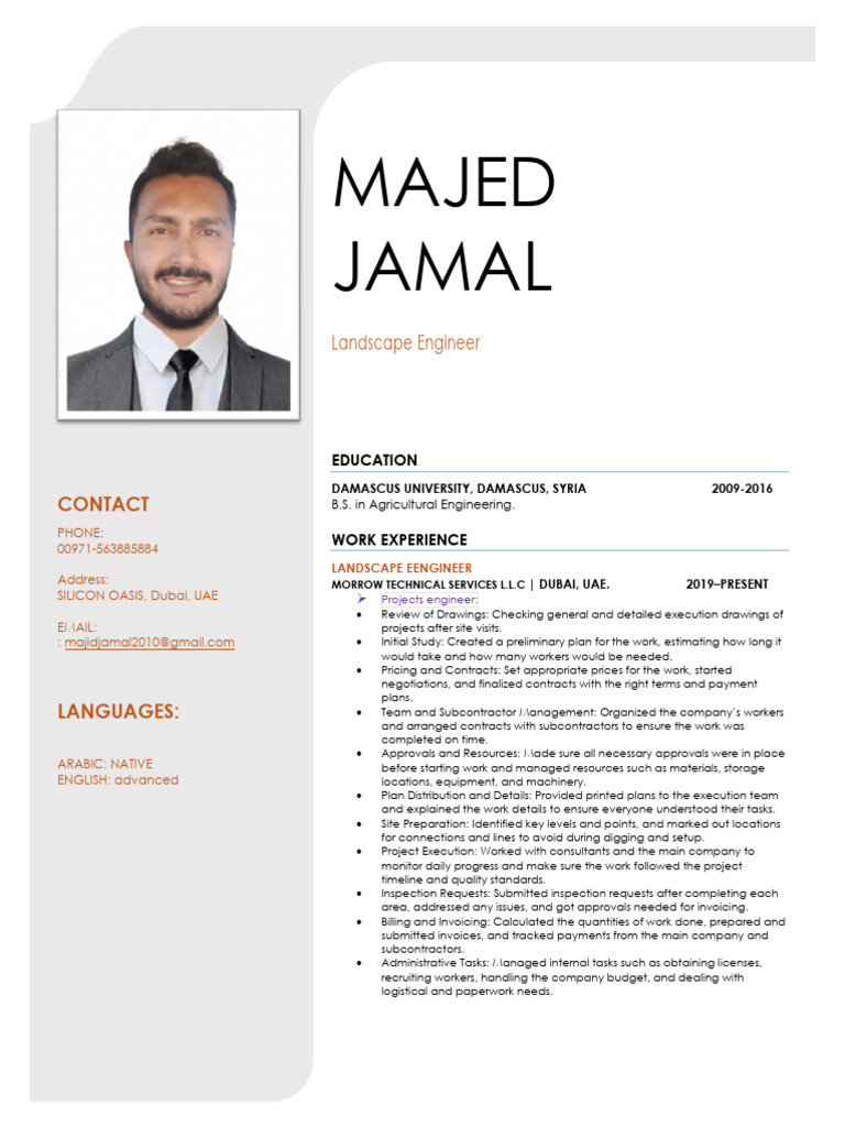 Majed CV | PDF | Dubai | Invoice