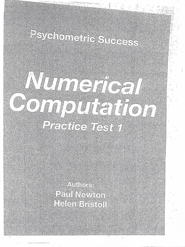 Numerical Computation Test | PDF