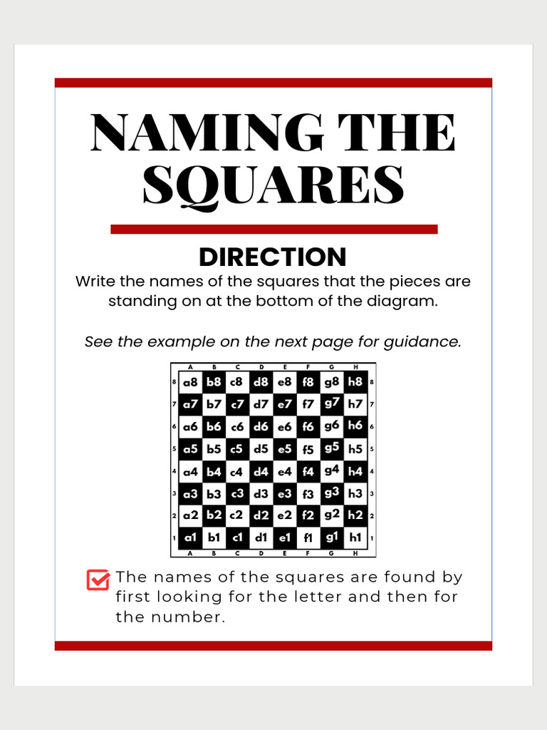Naming The Squares | PDF