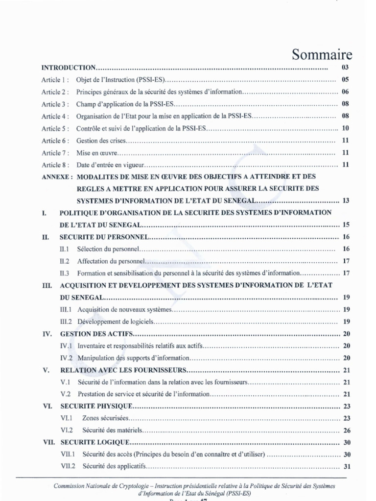 PSSI EtatSenegal 3 | PDF