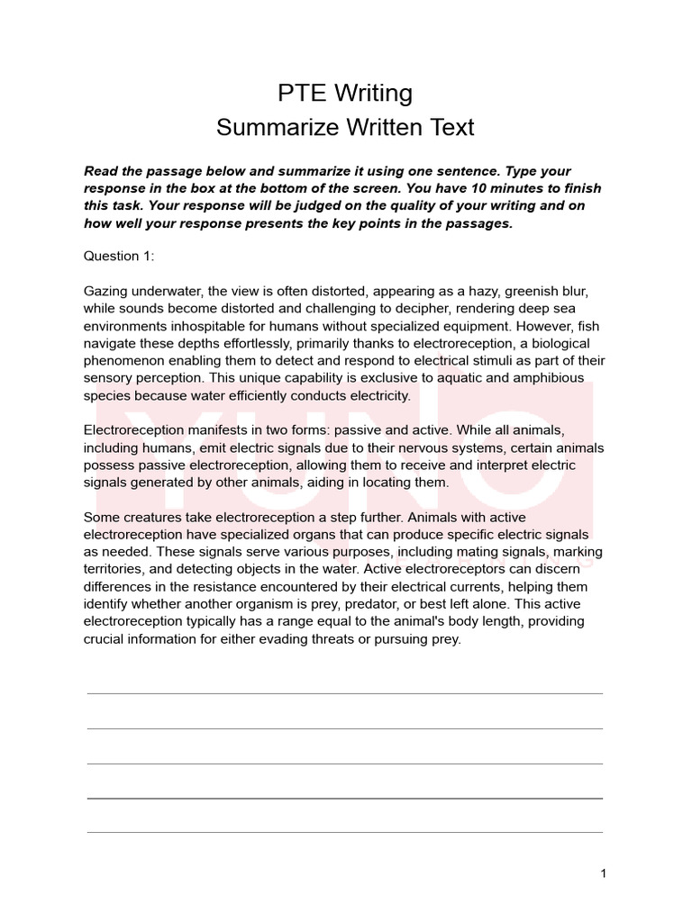 PTE Writing Summarize Written Text 1698481957 | PDF