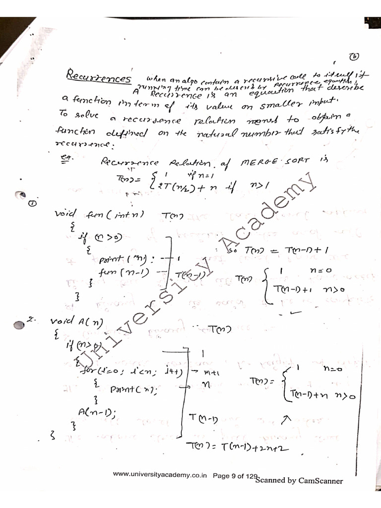 DAA Unit 1 | PDF