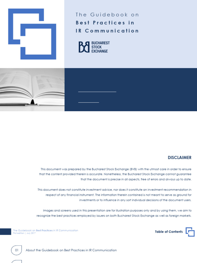 Guidebook Best Practices in IR | PDF