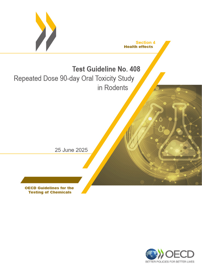 Repeated Dose 90-Day Oral Toxicity Study in Rodents: Test Guideline No ...