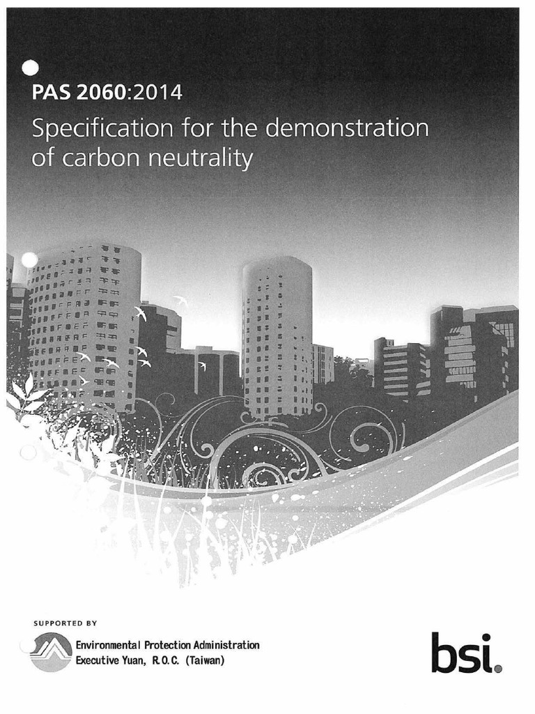PAS 2060 Specification | PDF | Greenhouse Gas | Carbon Footprint
