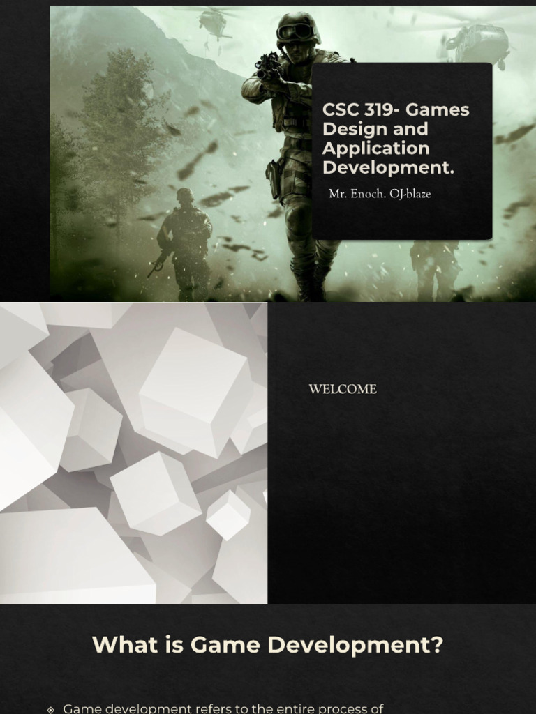 CSC 319 Game Dev Slide 2 | PDF | Software Testing | C Sharp ...