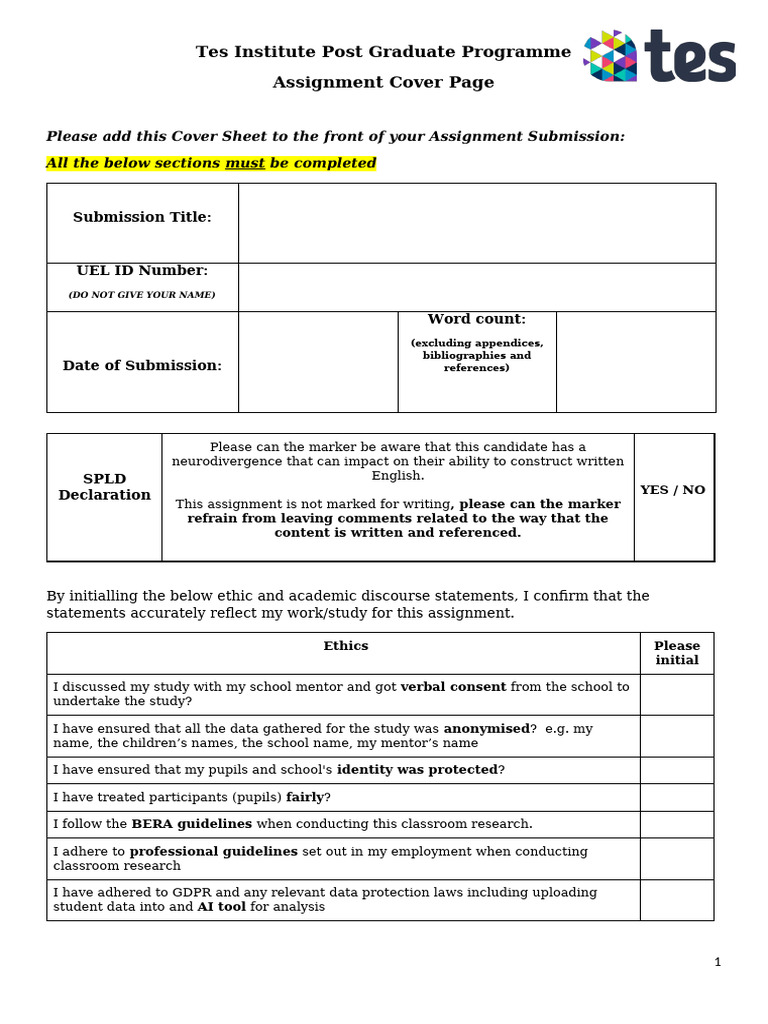New Assignment Cover Sheet | PDF | Proofreading | Human Communication