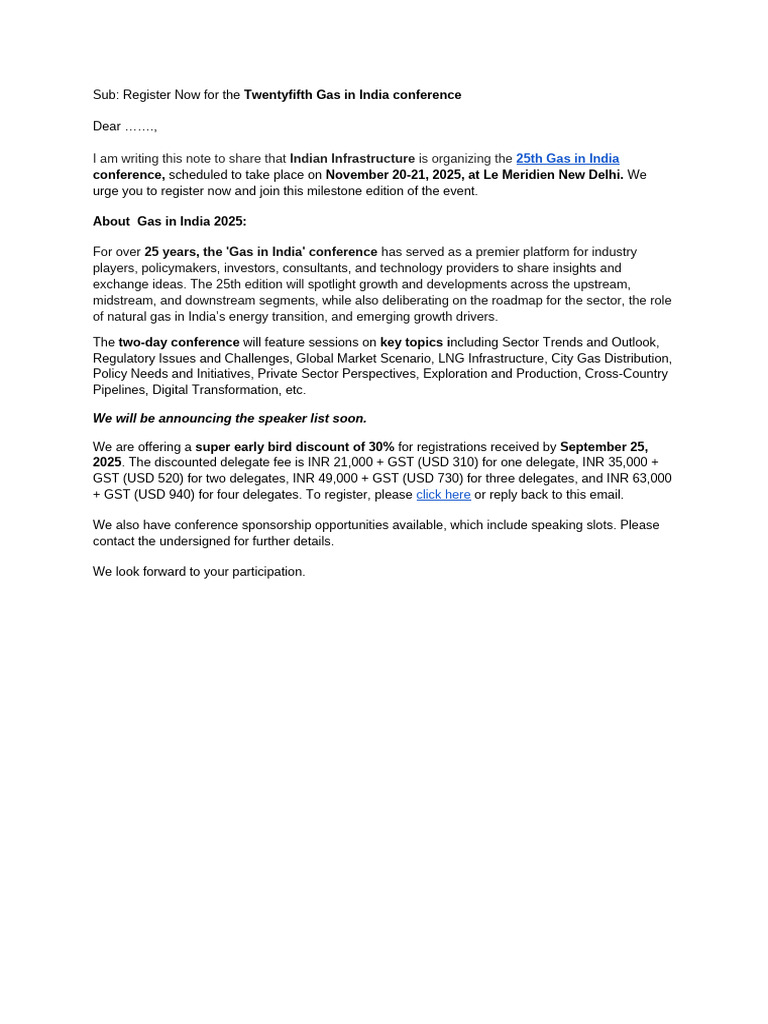 Sep 11 Gas Letter | PDF