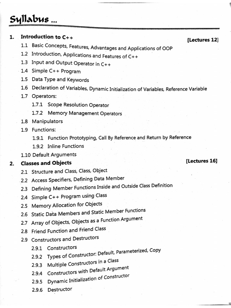 C++ chapter-1 | PDF