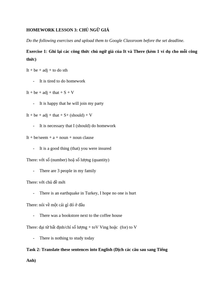 Lesson 3 - Homework | PDF