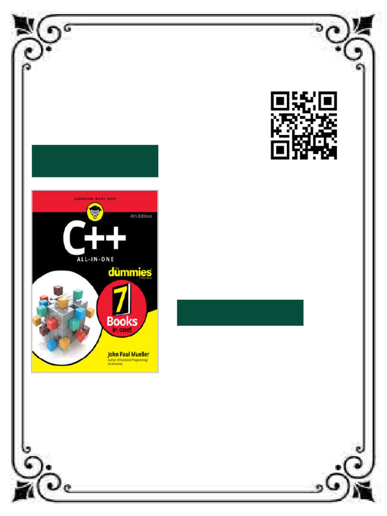 C All in One For Dummies 4th Edition John Paul Mueller Ebook Testbank ...