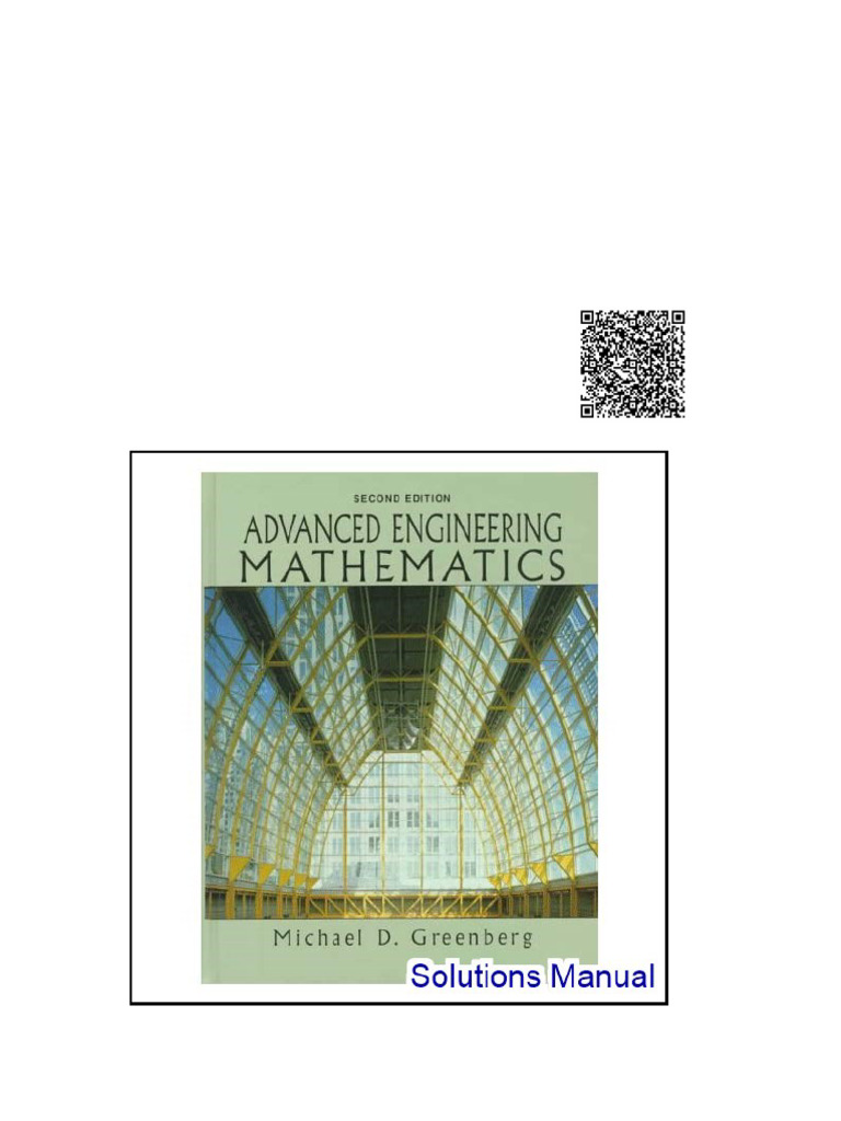 Advanced Engineering Mathematics 2nd Edition Greenberg Solutions Manual ...