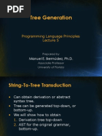 Tree Generation: Programming Language Principles