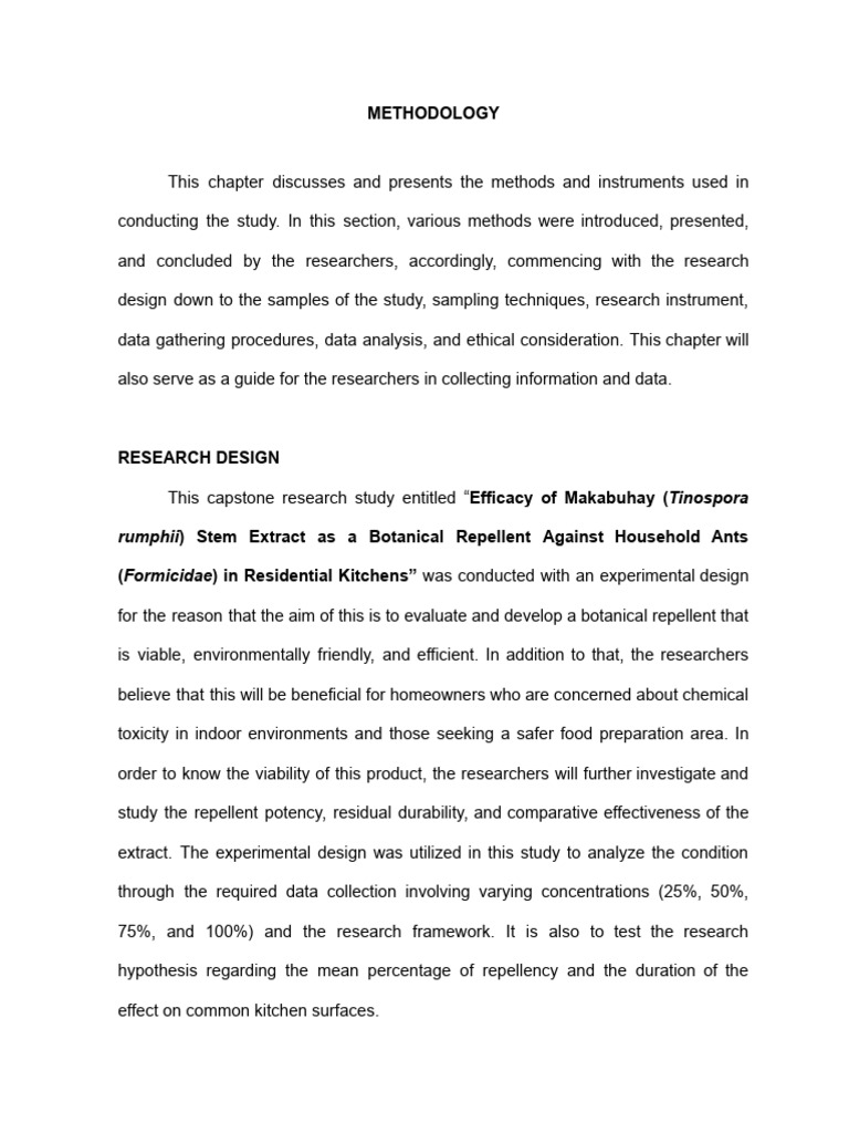 Iii - Stem Research Template - Methodology | PDF | Filtration | Water ...