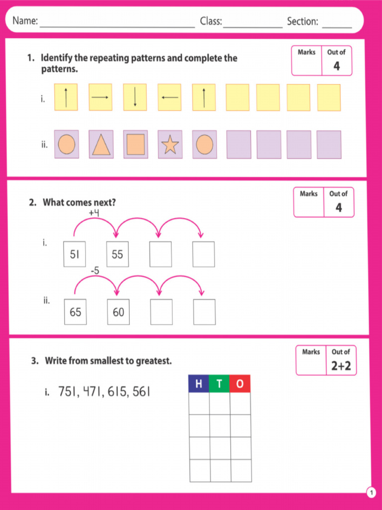 Maths Practice Paper | PDF