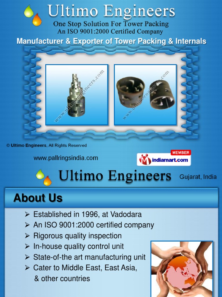 Ultimo Engineers: Tower Packing Solutions | PDF