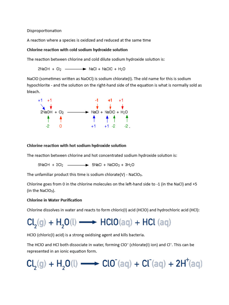 Disproportionation | PDF
