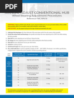 Axle Wheel Bearing Installation Specs | PDF | Axle | Automotive ...