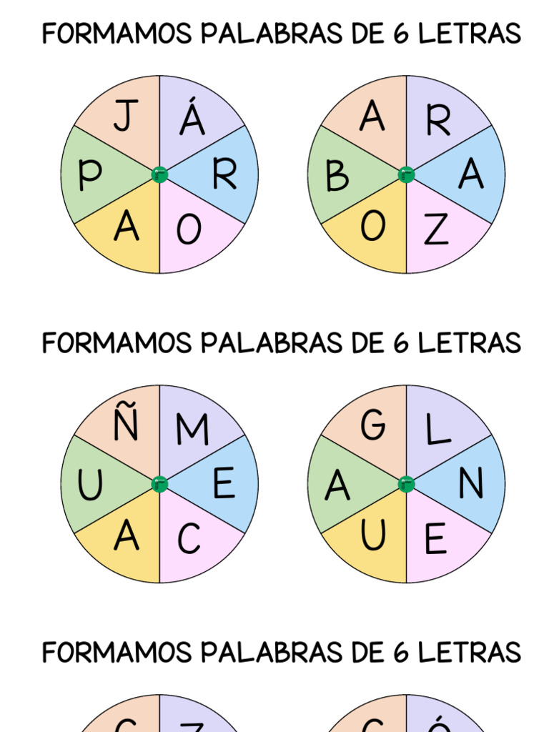 Formamos Palabras de 6 Letras | PDF