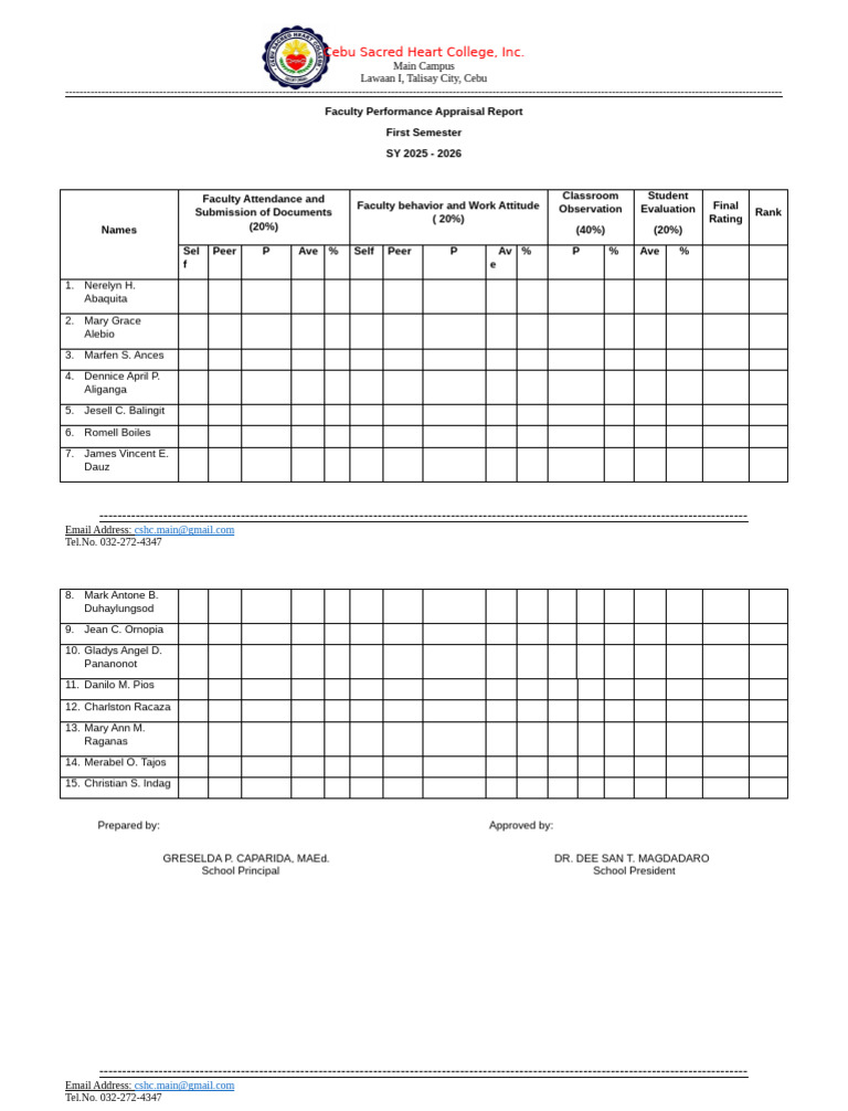 Faculty Reports | PDF