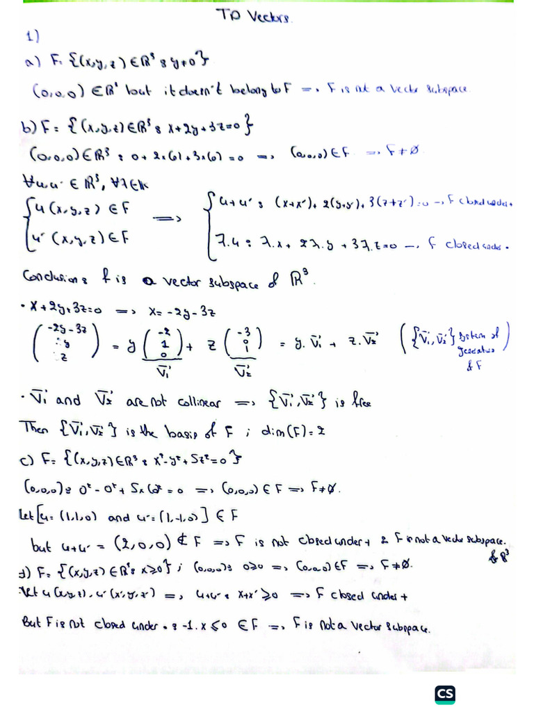 Solution TD Algebra | PDF