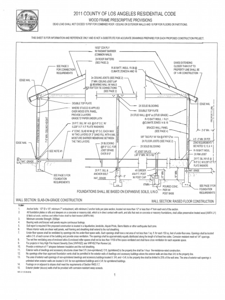 SAMPLE Wood Frame Construction Structural Details | PDF