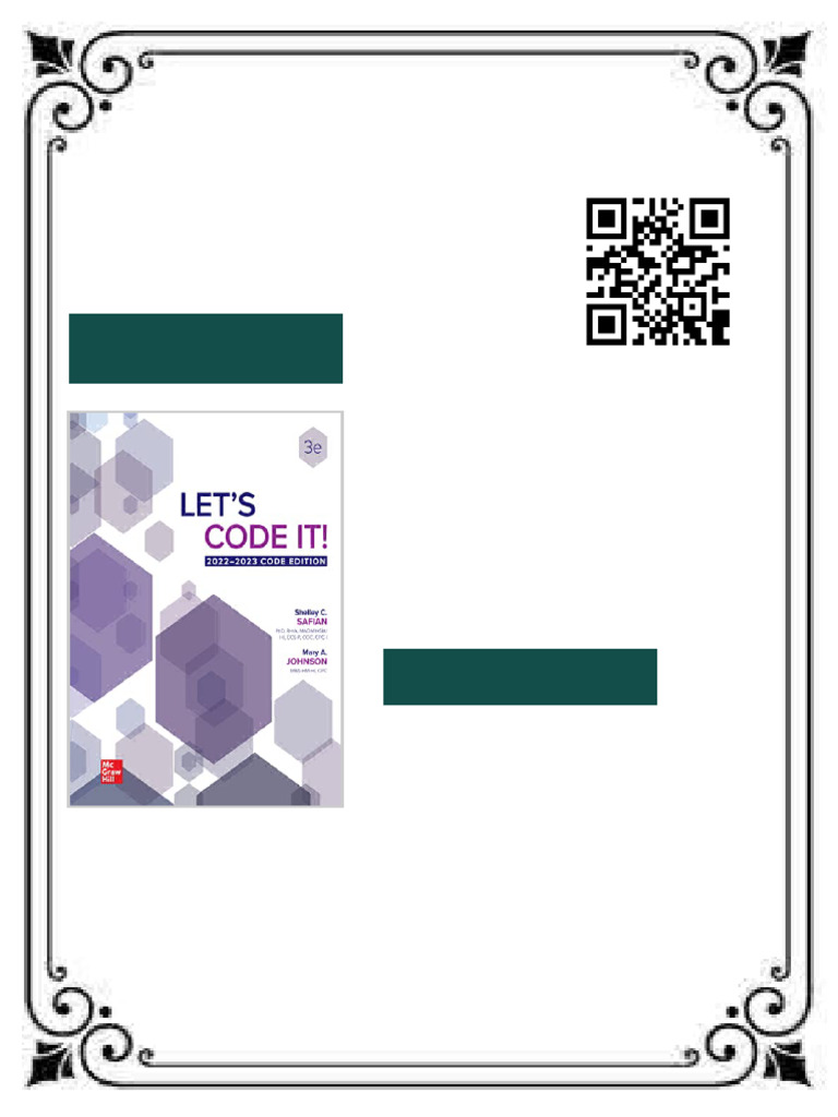 Let's Code It! 2022-2023 Code Edition Shelley Safian Ebook Updated ...