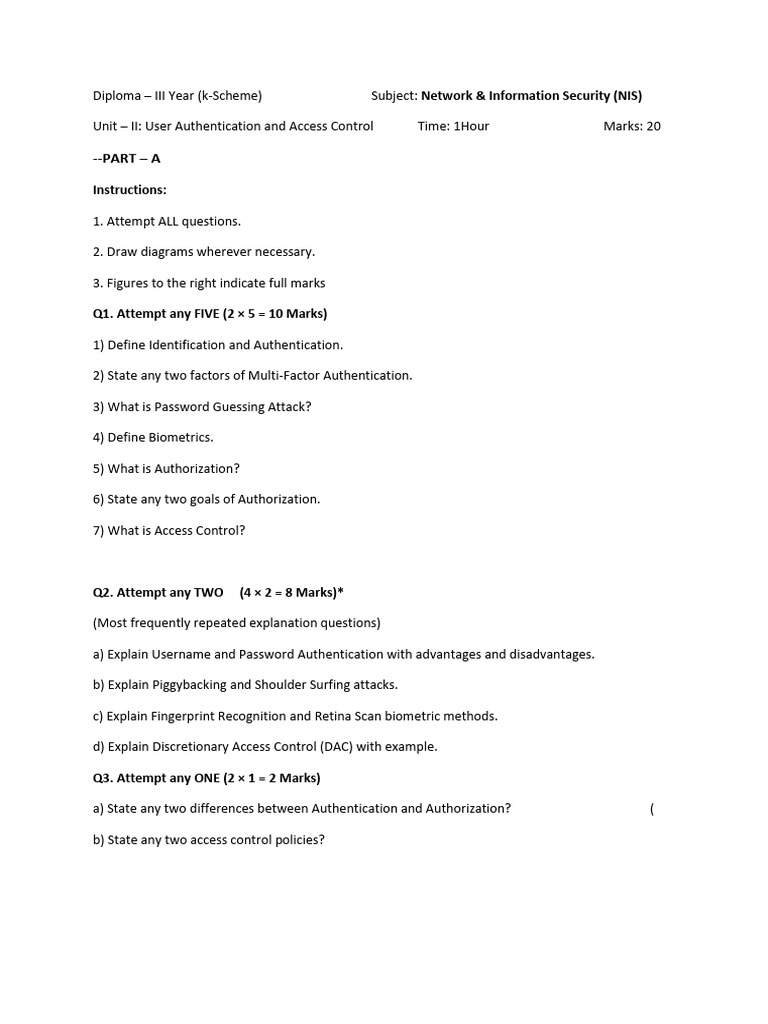 NIS Unit 2 | PDF
