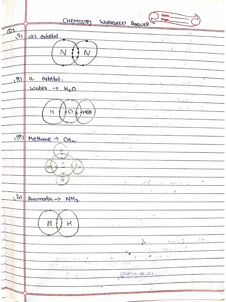 Chemistry Worksheet Solution | PDF