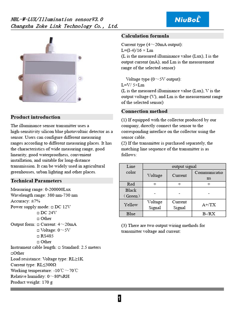 Illumination Sensor | PDF | Bit | Computer Engineering