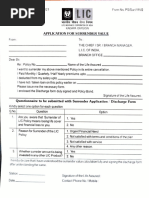 LIC Surrender Form 5074 Receipt Template | PDF | Insurance | Life Insurance