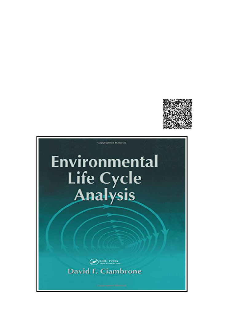 Environmental Life Cycle Analysis First Edition Ciambrone David F | PDF