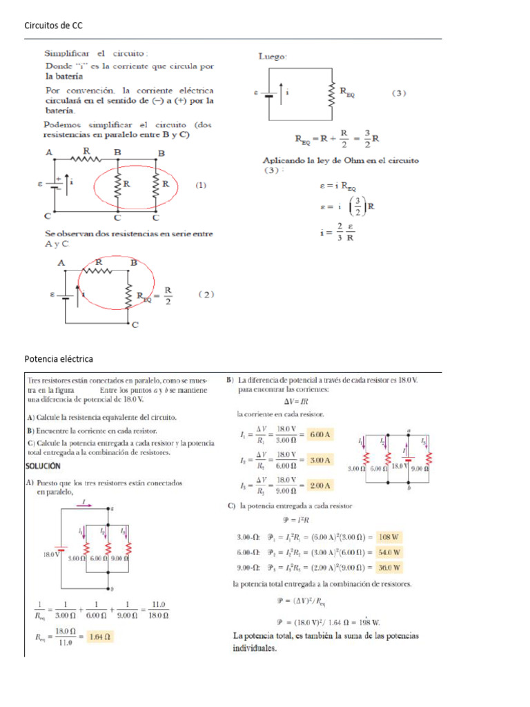 Ejercicios Resueltscircuitos de CC | PDF