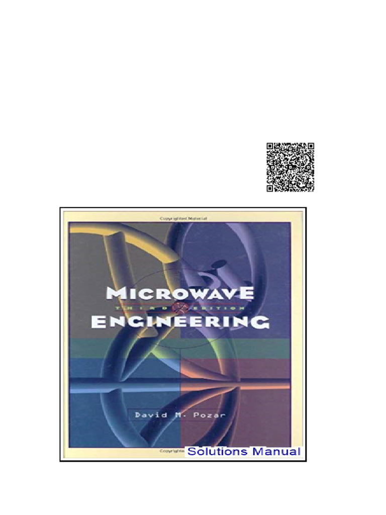 Microwave Engineering 3rd Edition Pozar Solutions Manual | PDF ...