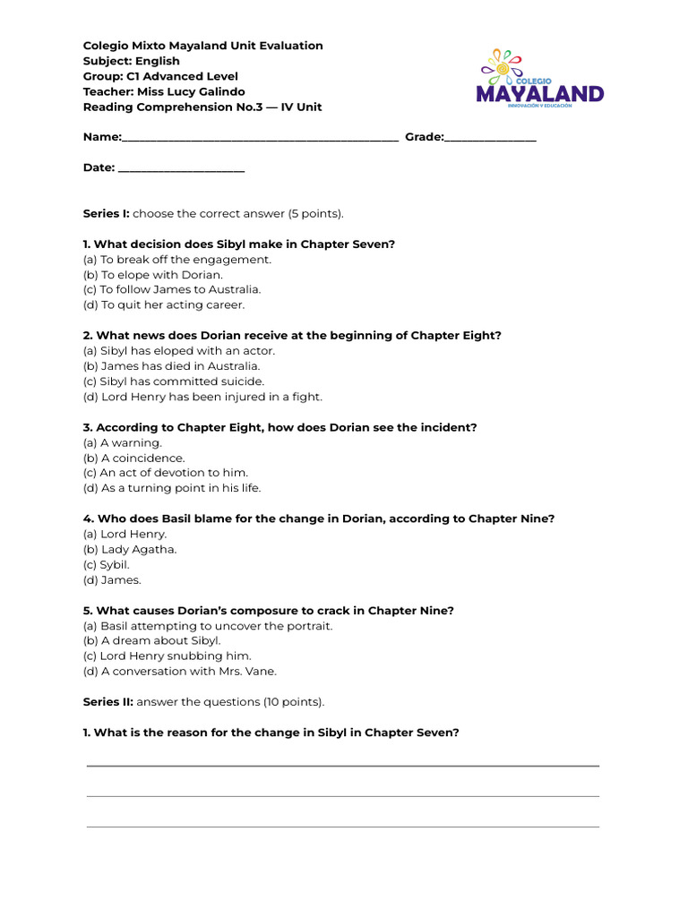 Comprehension No.3 | PDF