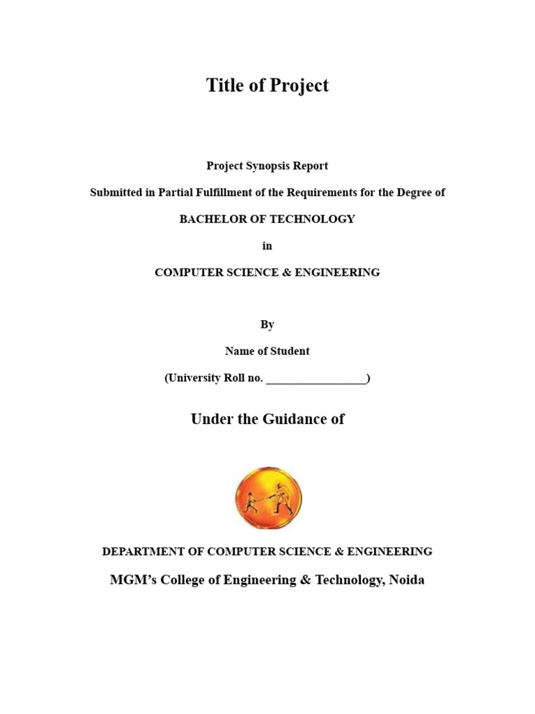 Project Report Format First Presentation | PDF | Computing