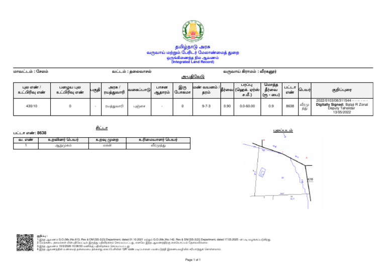 Integrated Land Record | PDF