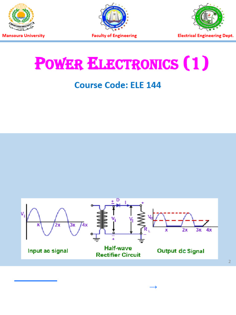 CH - 3-1 - Half-Wave Rectifiers Org | PDF | Rectifier | Direct Current