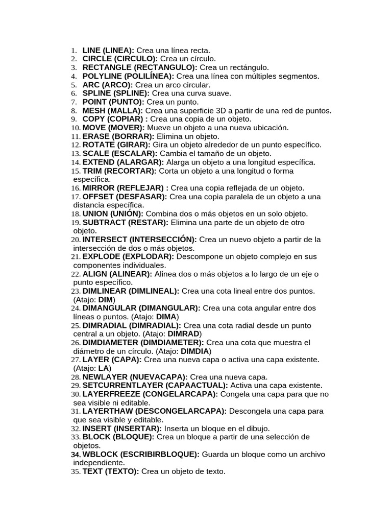 Parte de Comandos (1) | PDF