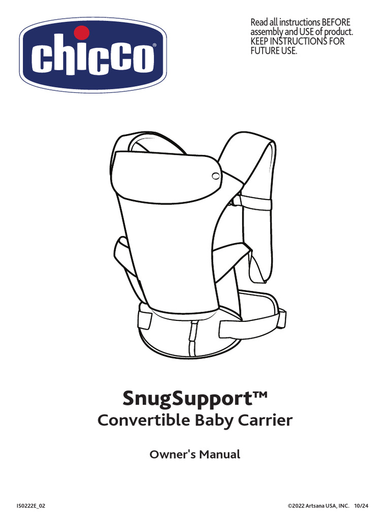 SnugSupport Convertible Baby Carrier | PDF