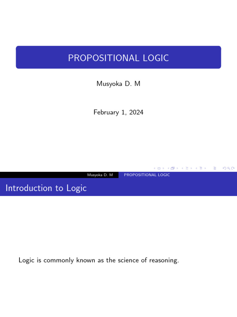 Mat 125 - Lecture 1 Notes | PDF | Logic | Argument