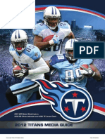 Tennessee Titans 2012 Media Guide Team Information