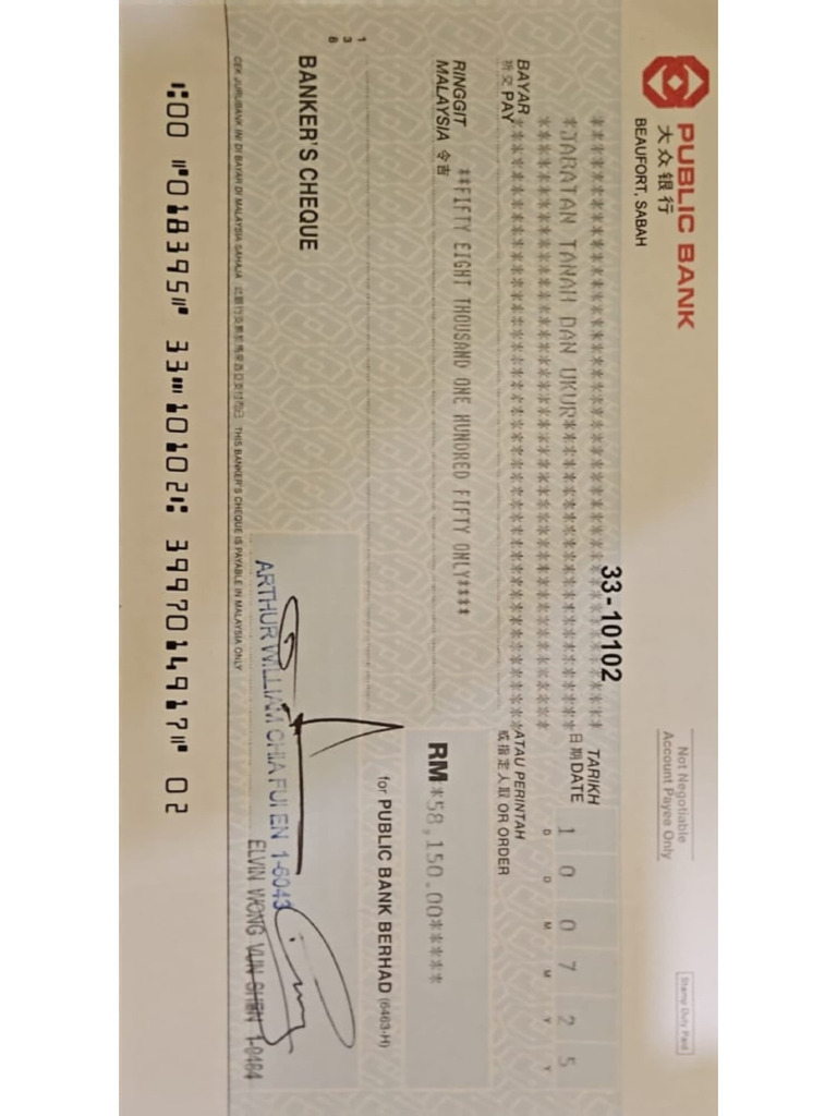 Bank Draft Request For PPHT Payment | PDF