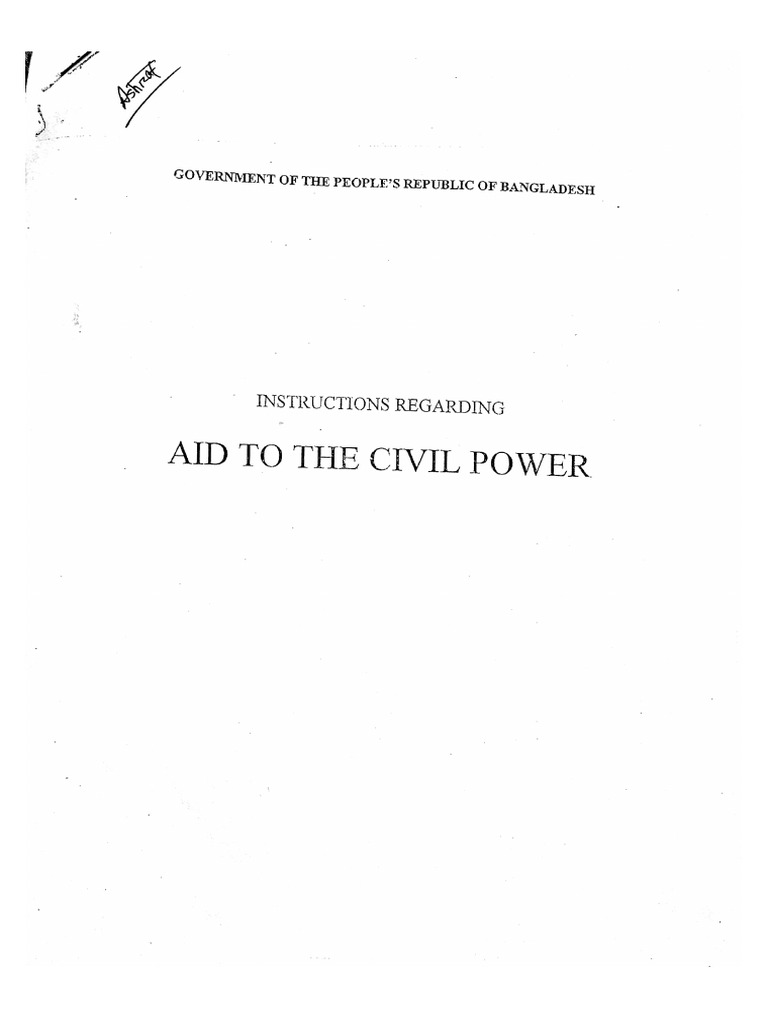 In Aid To Civil Power | PDF
