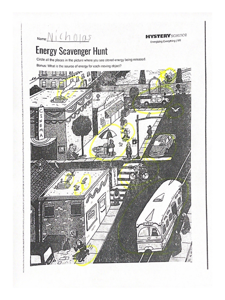 Energy Scavenger Hunt | PDF