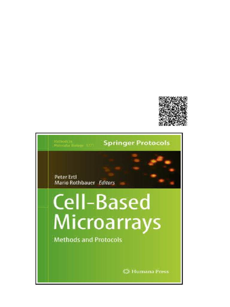 Cellbased Microarrays 1st Ed Peter Ertl Mario Rothbauer | PDF ...
