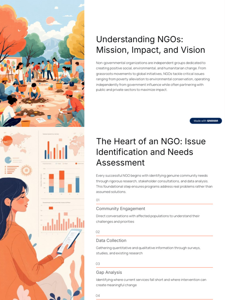 Understanding NGOs Mission Impact and Vision | PDF | Non Governmental ...
