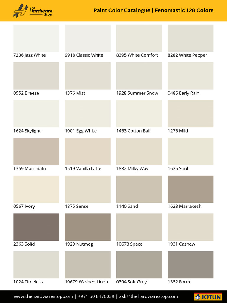 Ths Jotun Color Chart | PDF