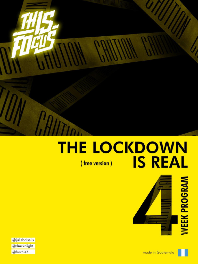 The Lockdown is Real Free Version - Week 1 | PDF | Recreación ...
